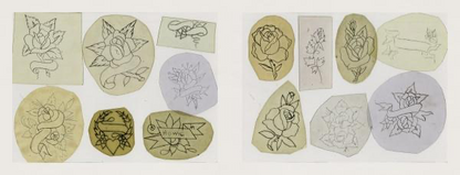 Classic Tattoo Stencils: Designs in Acetate